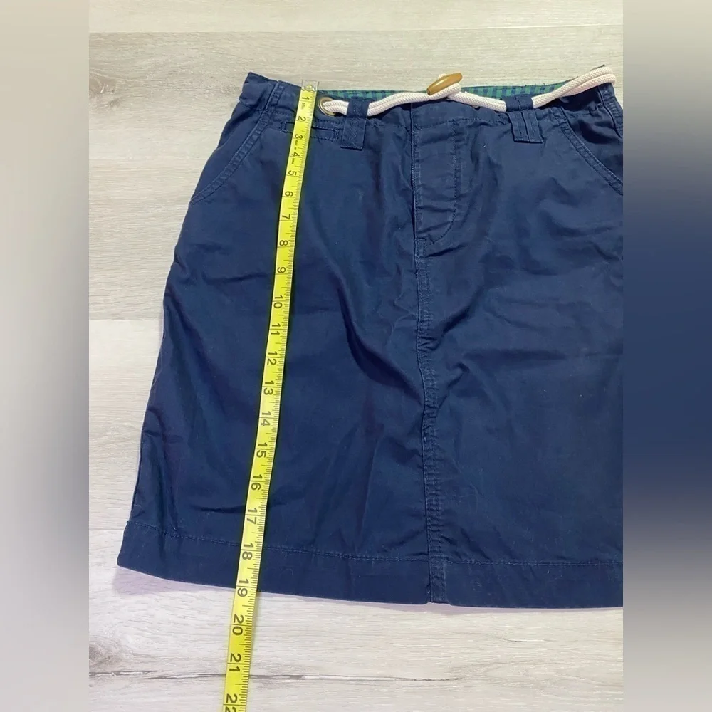 Daughters of the Liberation Anthropologie Navy Skirt With Rope Accent, Size 4